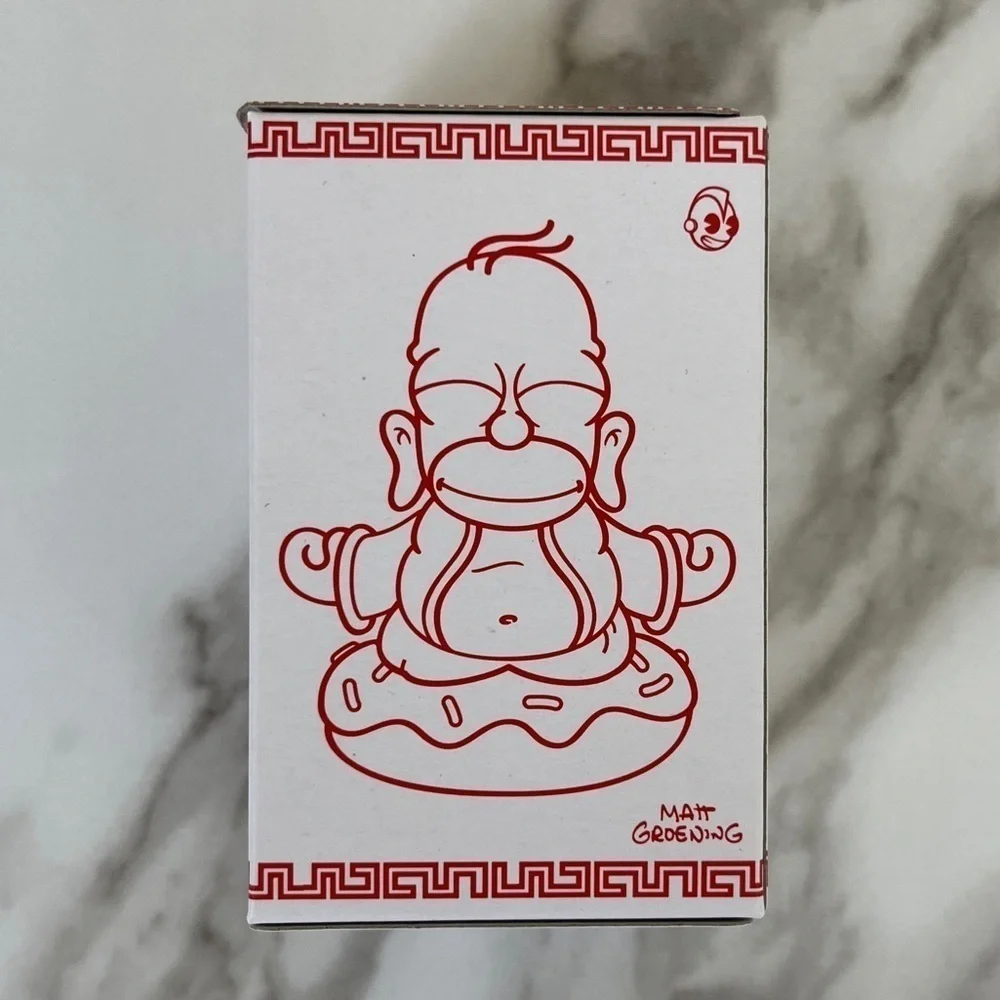 Kidrobot The Simpsons Homer Buddha Donut Mini Collectible Art Figures NEW